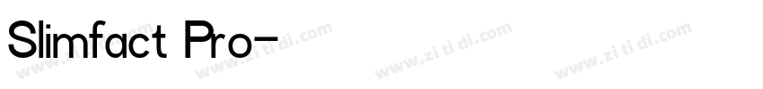Slimfact Pro字体转换